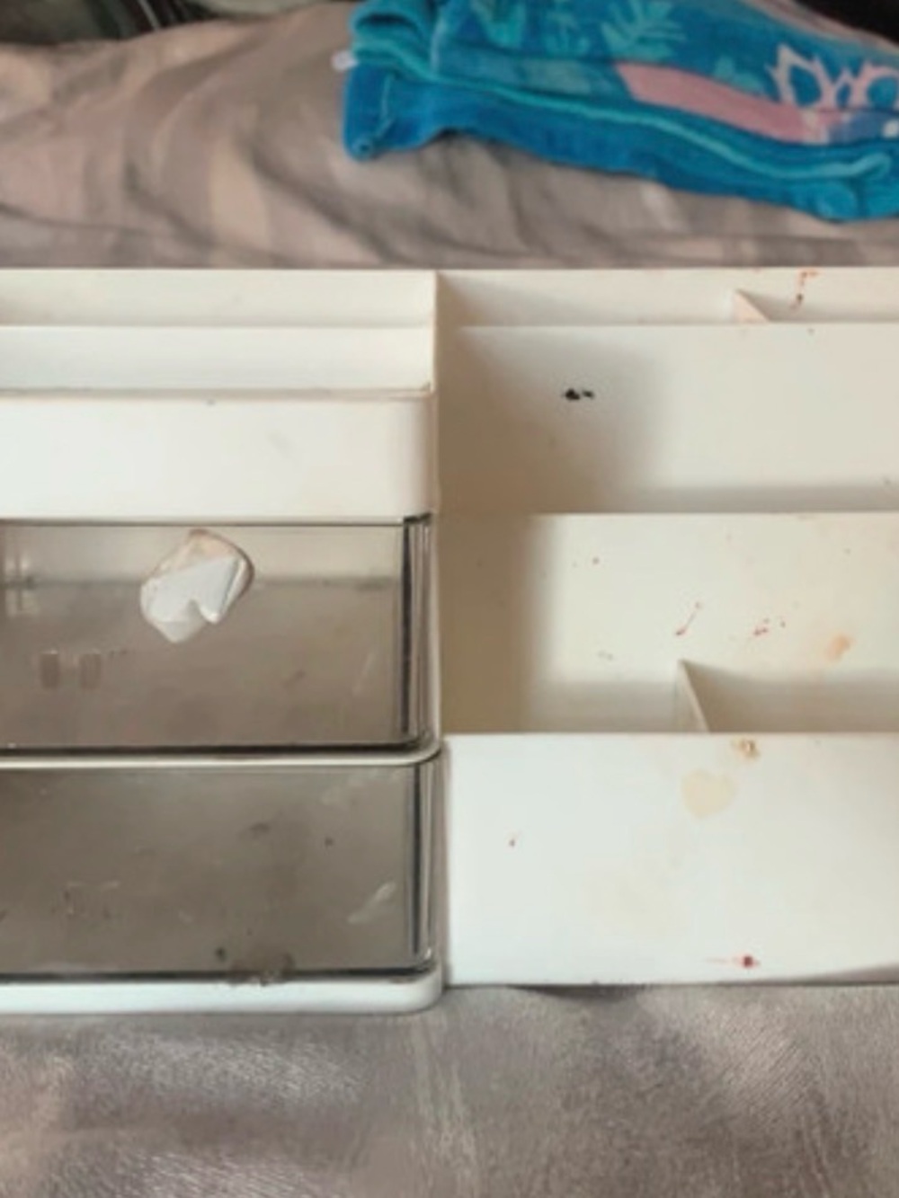 White Plastic Drawer Organizer Tray for Home Storage & Organization